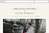 "A Storybook Wedding" - Wedding Website in Blush by Katy Shen - Desktop Design