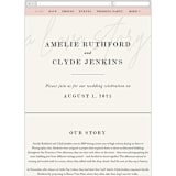 "A Storybook Wedding" - Wedding Website in Blush by Katy Shen - Mobile Layout