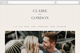 "The Loden" - Wedding Website in Ivory by Kelly Schmidt - Desktop Design