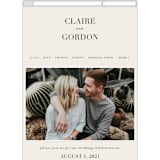 "The Loden" - Wedding Website in Ivory by Kelly Schmidt - Mobile Layout