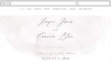 "Sloped" - Wedding Website in Ecru by Everett Paper Goods - Desktop Design