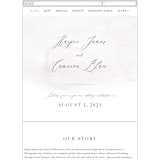 "Sloped" - Wedding Website in Ecru by Everett Paper Goods - Mobile Layout
