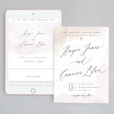 "Sloped" - Wedding Website in Ecru by Everett Paper Goods - Match Your Stationery
