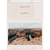 "a hundred years" - Wedding Website in Burnt Umber by Robin Ott - Mobile Layout