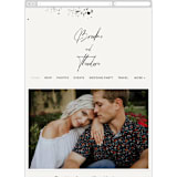 "Signature Style" - Wedding Website in Ink by Design Lotus - Mobile Layout