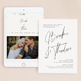 "Signature Style" - Wedding Website in Ink by Design Lotus - Match Your Stationery