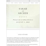 "Raptured" - Wedding Website in Amethyst by Design Lotus - Mobile Layout