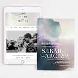 "Raptured" - Wedding Website in Amethyst by Design Lotus - Match Your Stationery