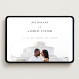 "Delicate" - Wedding Website in Obsidian by Jennifer Postorino - Desktop Design