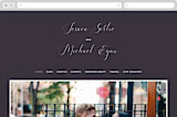 "Right Side" - Wedding Website in Blackberry by Susan Brown - Desktop Design