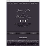 "Right Side" - Wedding Website in Blackberry by Susan Brown - Guest Management