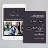 "Right Side" - Wedding Website in Blackberry by Susan Brown - Match Your Stationery