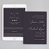 "Right Side" - Wedding Website in Blackberry by Susan Brown - Match Your Stationery