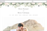 "beautiful posies" - Wedding Website in Fresh by Phrosné Barwood - Desktop Design