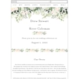 "beautiful posies" - Wedding Website in Fresh by Phrosné Barwood - Mobile Layout