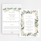 "beautiful posies" - Wedding Website in Fresh by Phrosné Barwood - Match Your Stationery