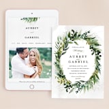 "Mixed Greenery" - Wedding Website in Emerald by Susan Moyal - Match Your Stationery