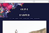 "Georgia" - Wedding Website in Navy by Lori Wemple - Desktop Design