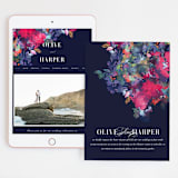 "Georgia" - Wedding Website in Navy by Lori Wemple - Match Your Stationery