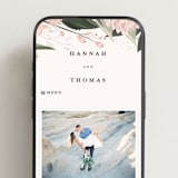 "Ivory Ring" - Wedding Website in Blush by Susan Moyal - Mobile Layout