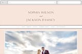 "Classical" - Wedding Website in Blush by Michelle Taylor - Desktop Design