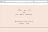 "Classical" - Wedding Website in Blush by Michelle Taylor - Desktop Design