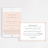"Classical" - Wedding Website in Blush by Michelle Taylor - Match Your Stationery