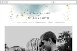 "Ethereal Dust" - Wedding Website in Topaz by Hannah Williams - Desktop Design