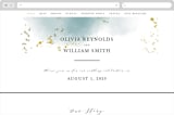 "Ethereal Dust" - Wedding Website in Topaz by Hannah Williams - Desktop Design