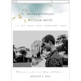 "Ethereal Dust" - Wedding Website in Topaz by Hannah Williams - Mobile Layout