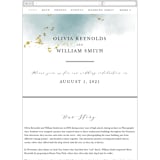 "Ethereal Dust" - Wedding Website in Topaz by Hannah Williams - Mobile Layout