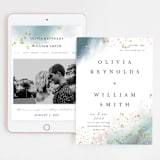 "Ethereal Dust" - Wedding Website in Topaz by Hannah Williams - Match Your Stationery