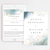 "Ethereal Dust" - Wedding Website in Topaz by Hannah Williams - Match Your Stationery