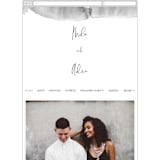 "Moxie" - Wedding Website in Ink by Design Lotus - Mobile Layout
