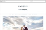 "Structured Charm" - Wedding Website in Midnight by Kimberly FitzSimons - Desktop Design