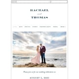 "Structured Charm" - Wedding Website in Midnight by Kimberly FitzSimons - Mobile Layout