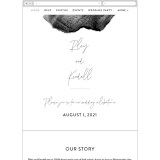 "printed" - Wedding Website in Onyx by JoAnn Jinks - Mobile Layout
