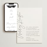 "printed" - Wedding Website in Onyx by JoAnn Jinks - Match Your Stationery
