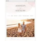 "Softly Layered" - Wedding Website in Blush by Everett Paper Goods - Guest Management