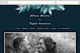 "Moonlit Garden" - Wedding Website in Twilight by GeekInk Design - Desktop Design