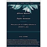 "Moonlit Garden" - Wedding Website in Twilight by GeekInk Design - Guest Management