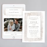"Barnwood" - Wedding Website in Ash by Hooray Creative - Match Your Stationery