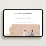 "Classically Us" - Wedding Website in Cotton by Simona Camp - Desktop Design