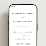 "Classically Us" - Wedding Website in Cotton by Simona Camp - Mobile Layout