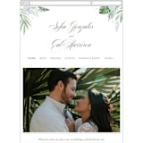 "Botanical Seal" - Wedding Website in Pastel by Kristen Smith - Guest Management