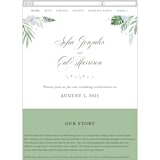 "Botanical Seal" - Wedding Website in Pastel by Kristen Smith - Guest Management