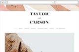 "Formation" - Wedding Website in Terracota by Olivia Goree - Desktop Design