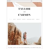 "Formation" - Wedding Website in Terracota by Olivia Goree - Mobile Layout