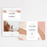 "Formation" - Wedding Website in Terracota by Olivia Goree - Match Your Stationery