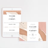 "Formation" - Wedding Website in Terracota by Olivia Goree - Match Your Stationery